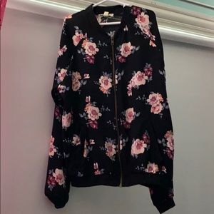 Black and Floral Jacket